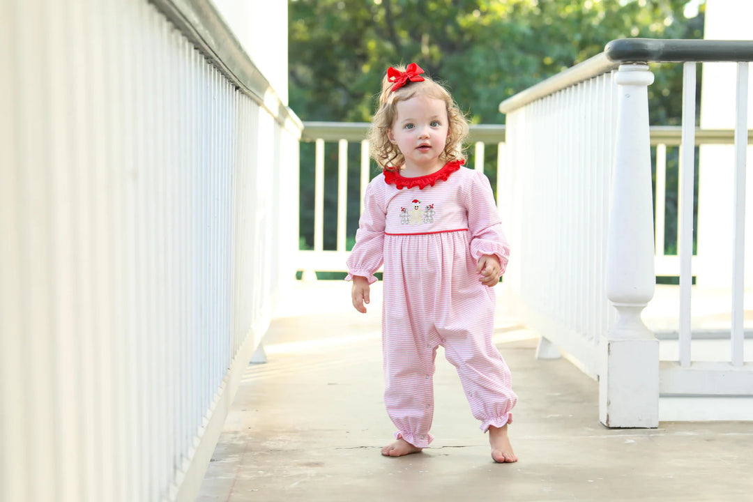 Trotter Street Kids Gingerbread Ruffle Romper