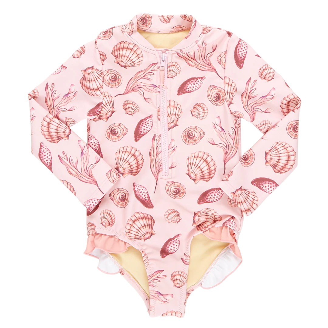 Pink Chicken Arden Suit in Pink Sea Shells (sizes2-6)