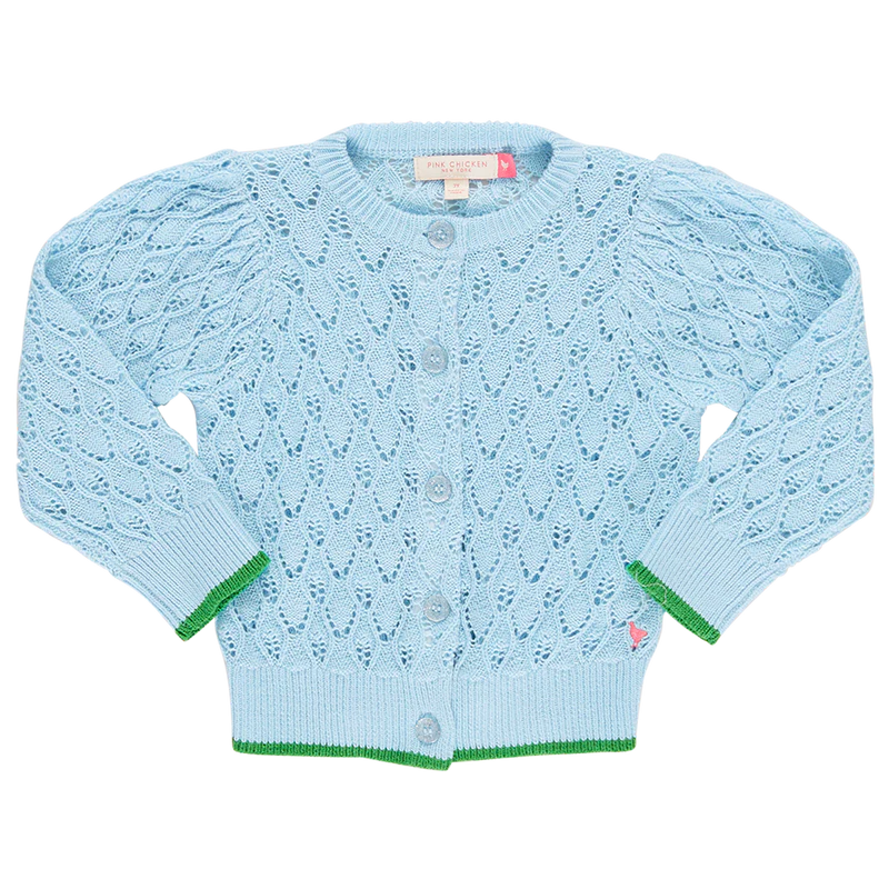Pink Chicken Constance Sweater in Crystal Blue (sizes 2-6)