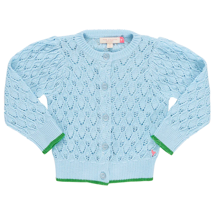 Pink Chicken Constance Sweater in Crystal Blue (sizes 7-10)
