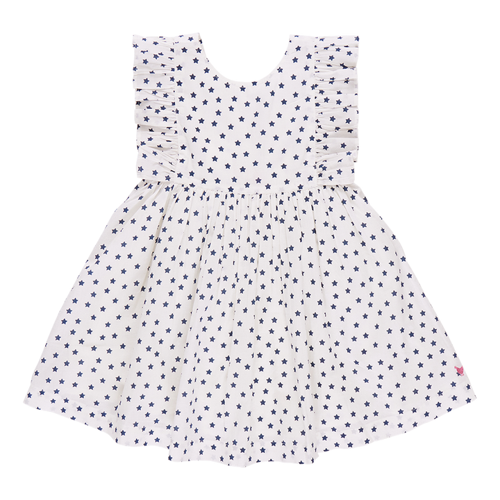 Pink Chicken Ditsy Star Marceline Dress (sizes 2-6)