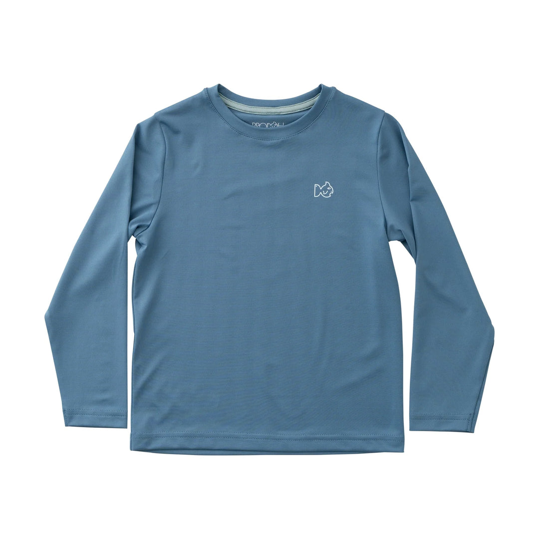 Prodoh Performance Long Sleeve Tee in Blue Fin