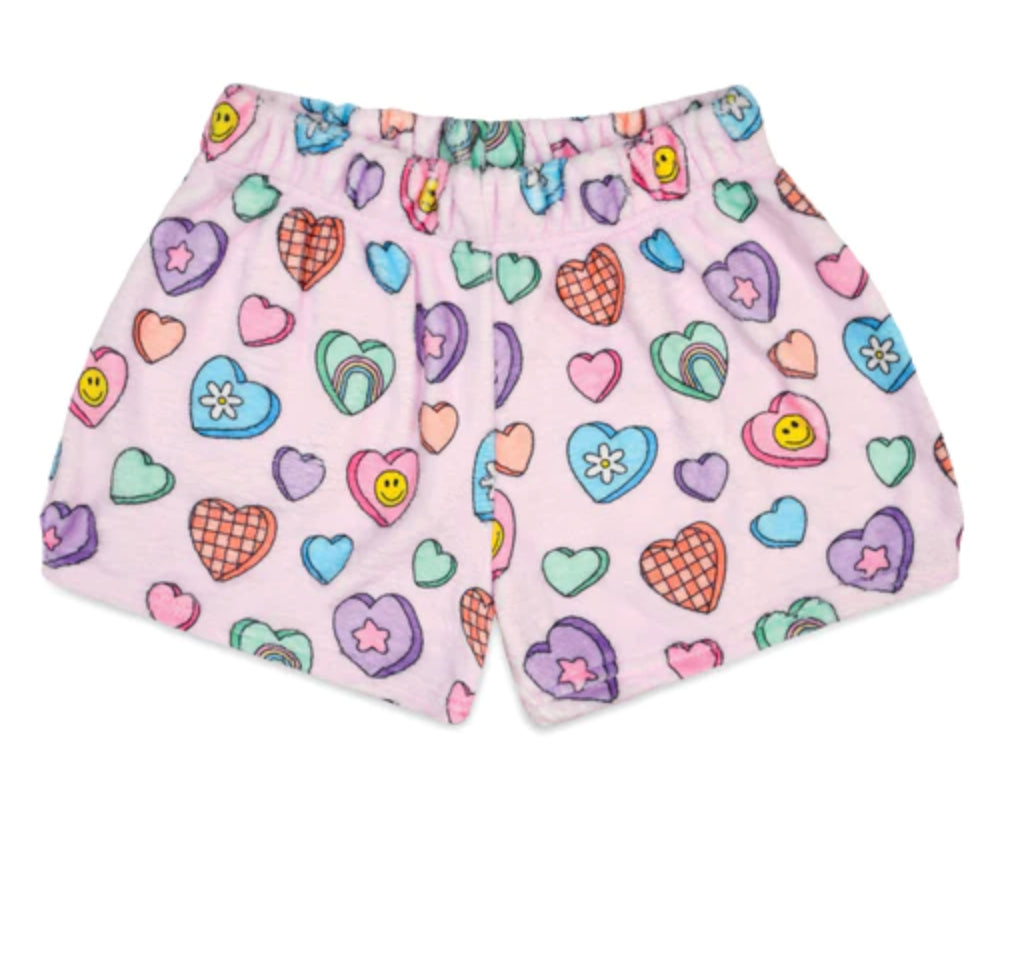 Iscream Candy Hearts Plush Shorts