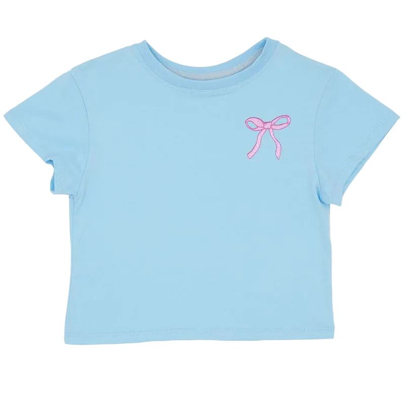 Azarhia Glitter Bow Boxy Tee