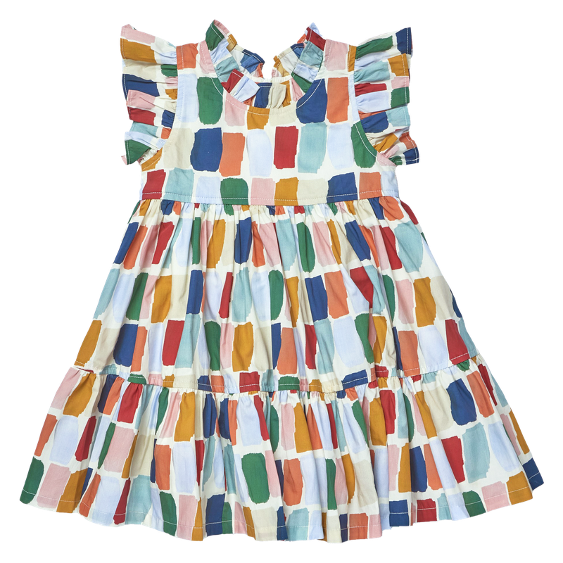 Pink Chicken Jennifer Dress in Fall Paint Swatch (size 2-6)