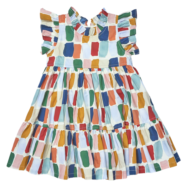 Pink Chicken Jennifer Dress in Fall Paint Swatch (size 2-6)