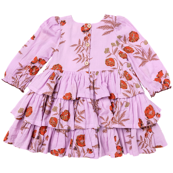 Pink Chicken Fleur Dress in Lavender Poppy (sizes 2-6)