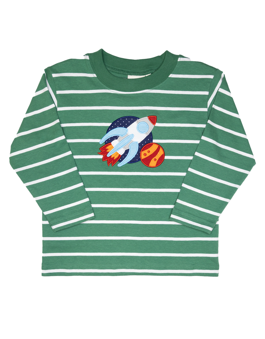 Luigi Kids Rocket Ship Stripe Tee (5-6)
