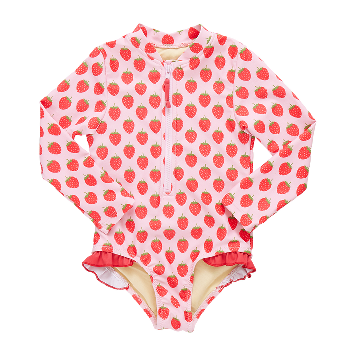 Pink Chicken Strawberry Arden Suit (sizes 2-6)