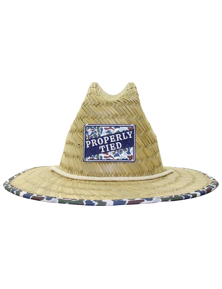 Properly Tied Cabo Straw Hat Terra Camo
