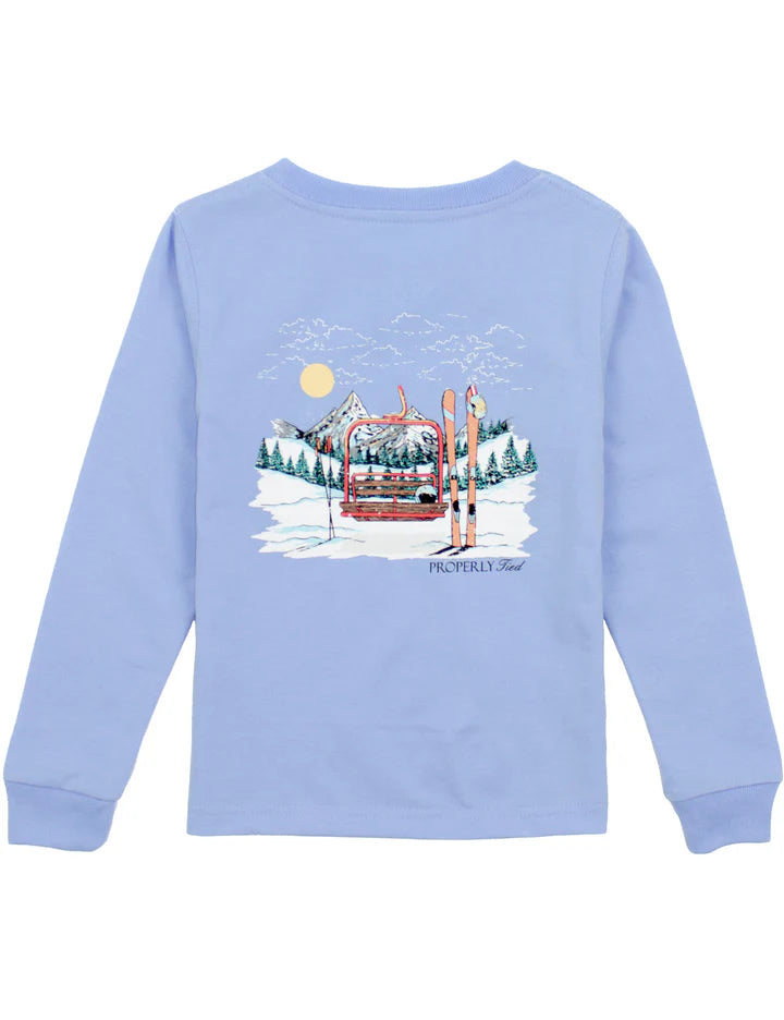 Properly Tied Ski Lift Long Sleeve Tee