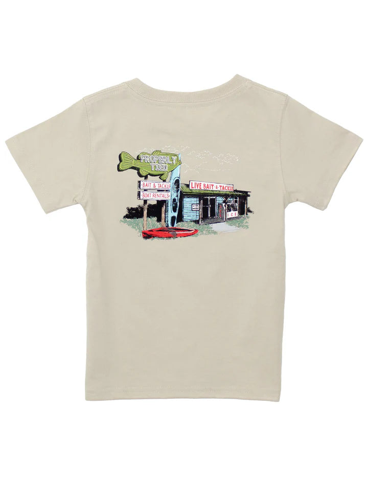 Properly Tied Bait Shop Tee in Linen