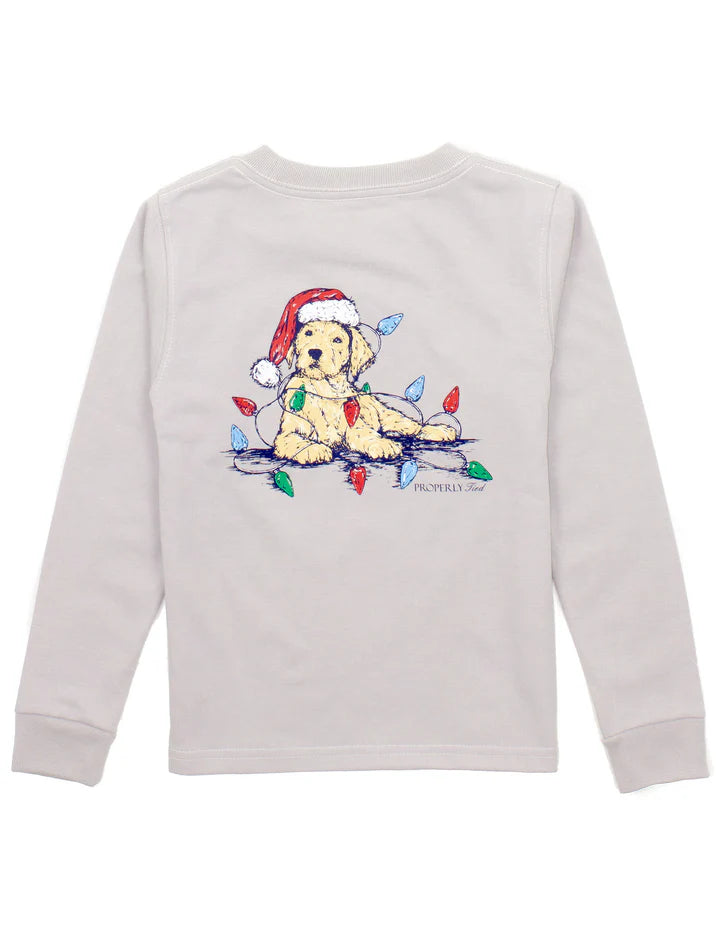 Properly Tied Longsleeve Tee in Santa Paws