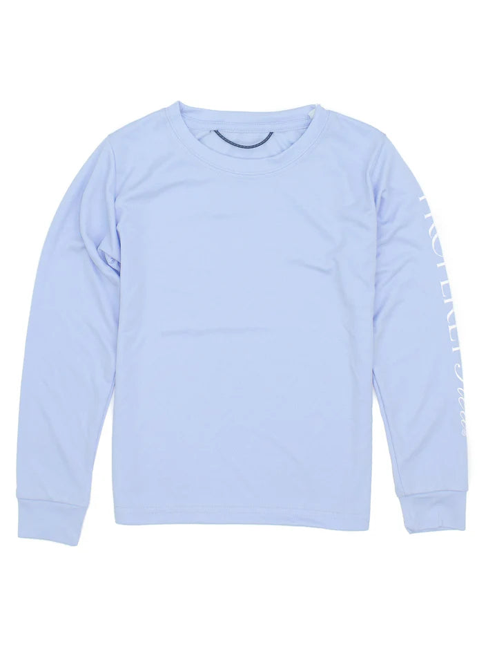 Properly Tied Tidal Rashguard in Light Blue