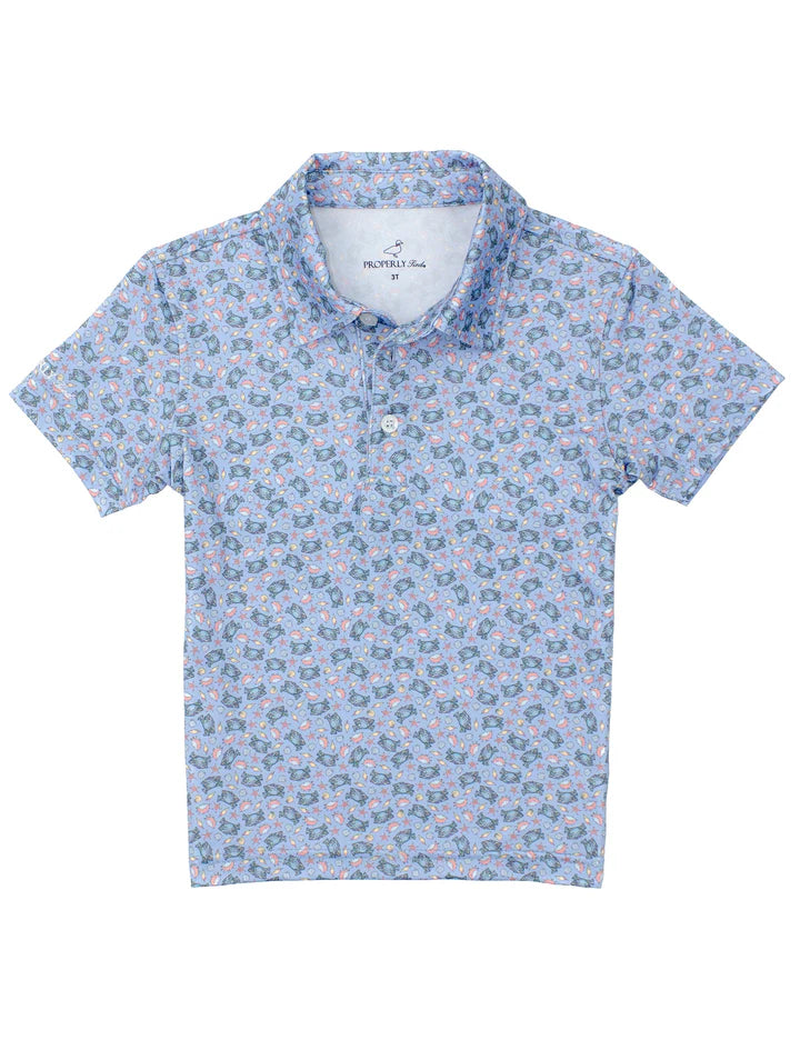 Properly Tied Inlet Polo in Crab Shore