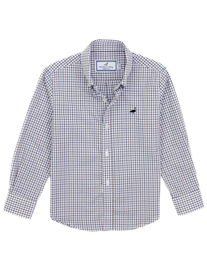 Properly Tied Seasonal Sportshirt in Carolina Plaid