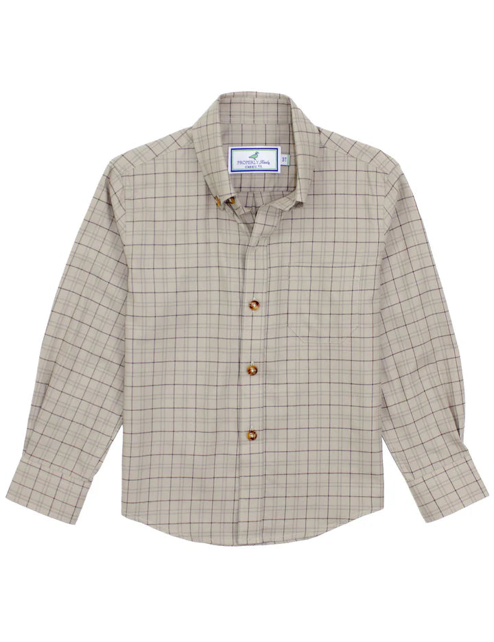 Properly Tied Woodland Sportshirt in Wheat Field