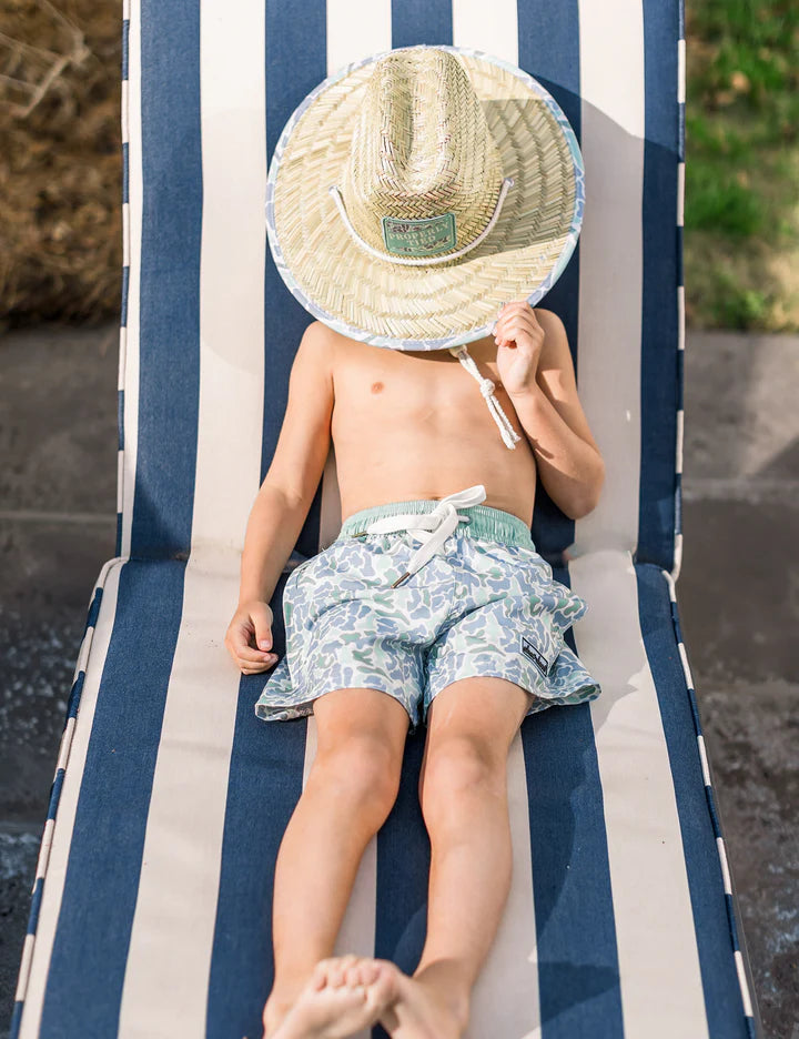 Properly Tied Shordees Swim Trunks in Sage Camo