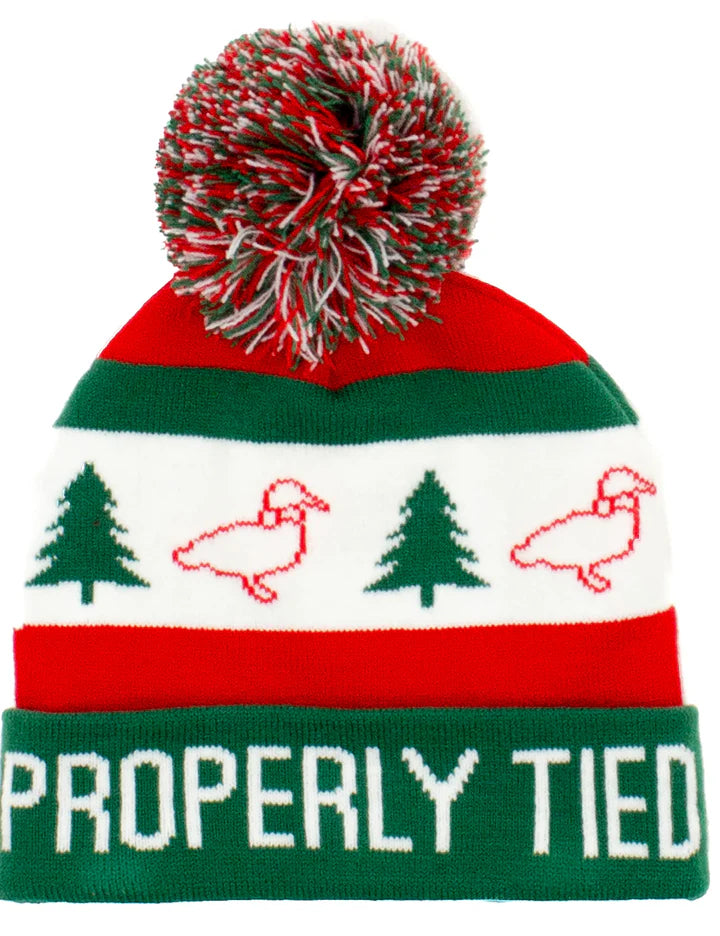 Properly Tied Christmas Tree Break Beanie