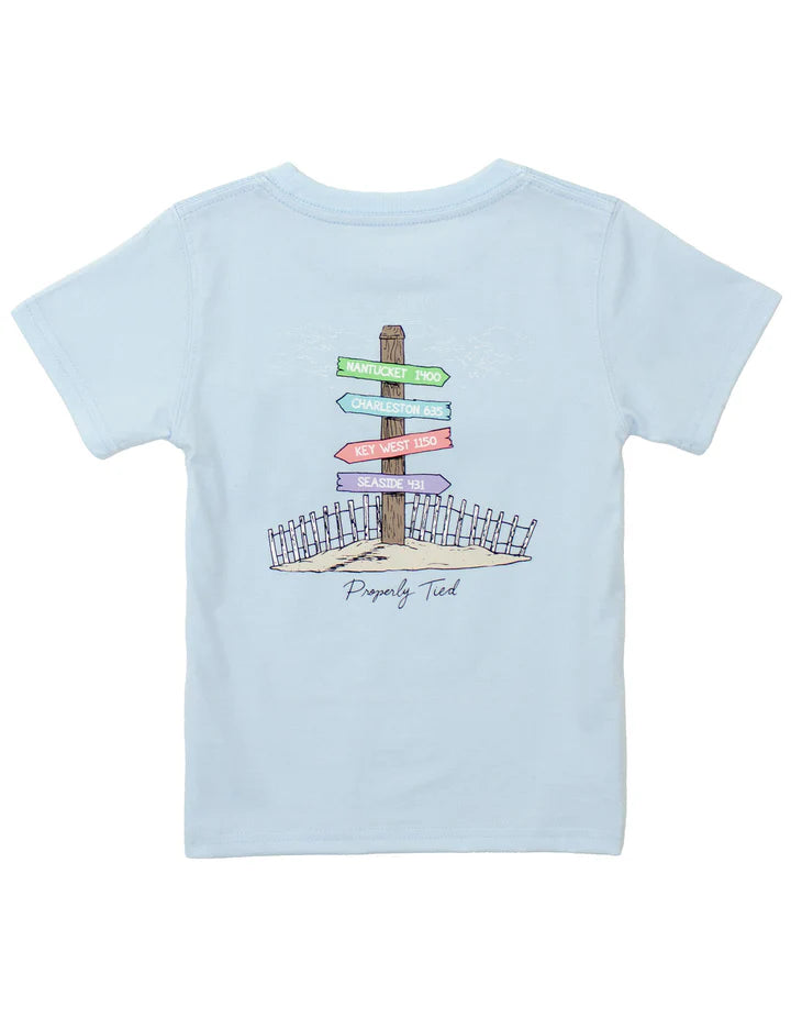 Properly Tied Beach Trip Tee in Periwinkle