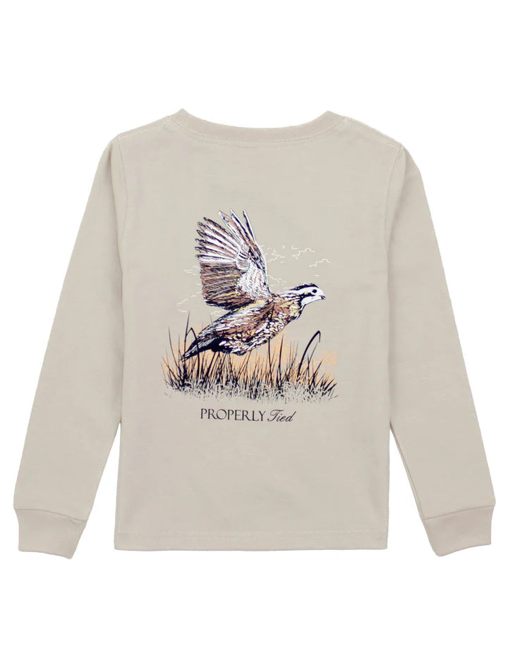 Properly Tied Quail Long Sleeve Tee
