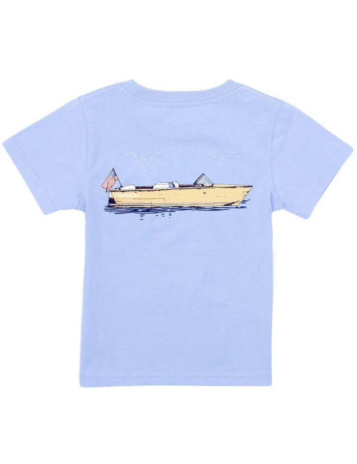 Properly Tied Boating Tradition Tee in Light Blue