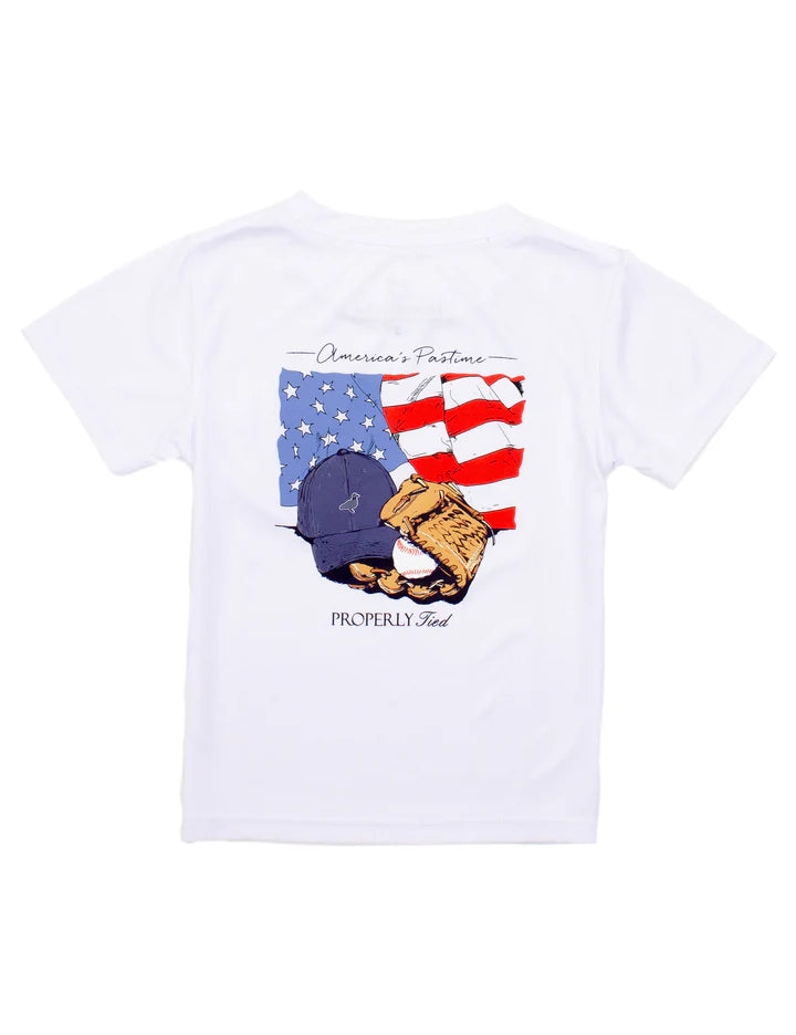 Properly Tied America's Past Time Performance Tee