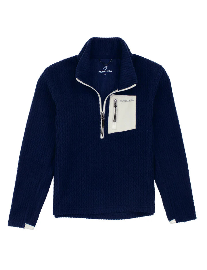 Properly Tied Yukon Pullover in Navy