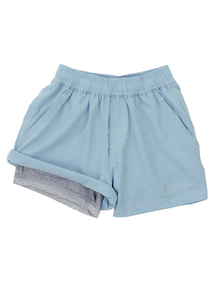 Properly Tied Ace Short in Powder Blue
