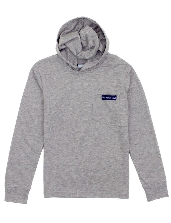 Properly Tied Heather Grey Portland Hoodie