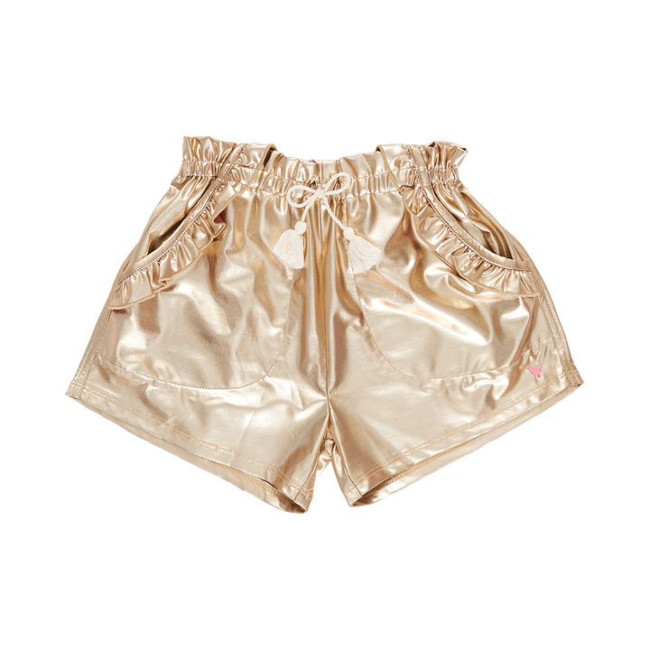 Pink Chicken Gold Lame Theodore Short (sizes 7-12)