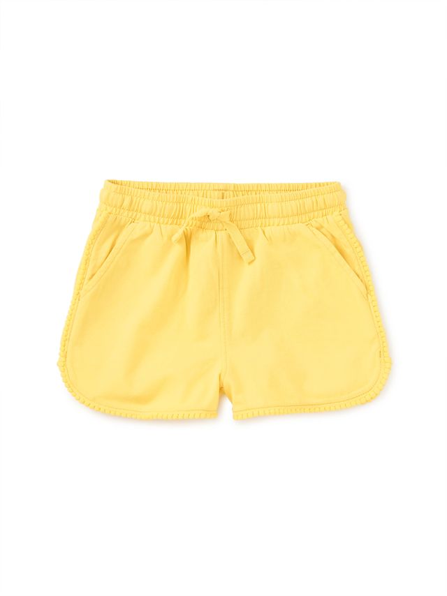 Tea Collection Pom Pom Shorts in Forsythia