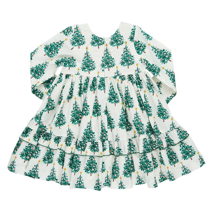 Pink Chicken Spencer Dress in Festive Forest (sizes 7-12)