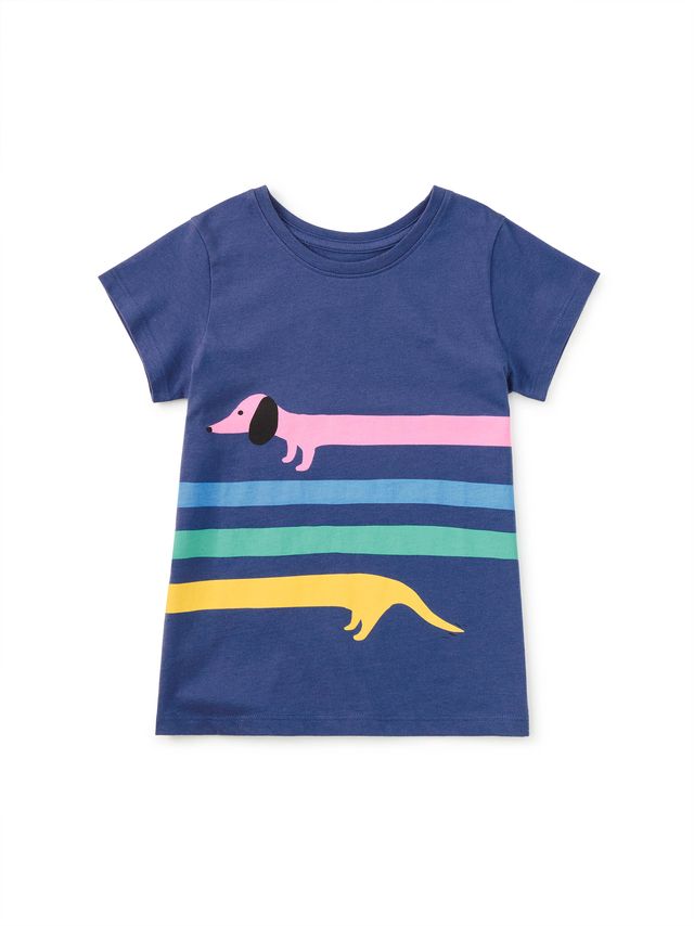 Tea Collection Rainbow Dachsund Graphic Tee