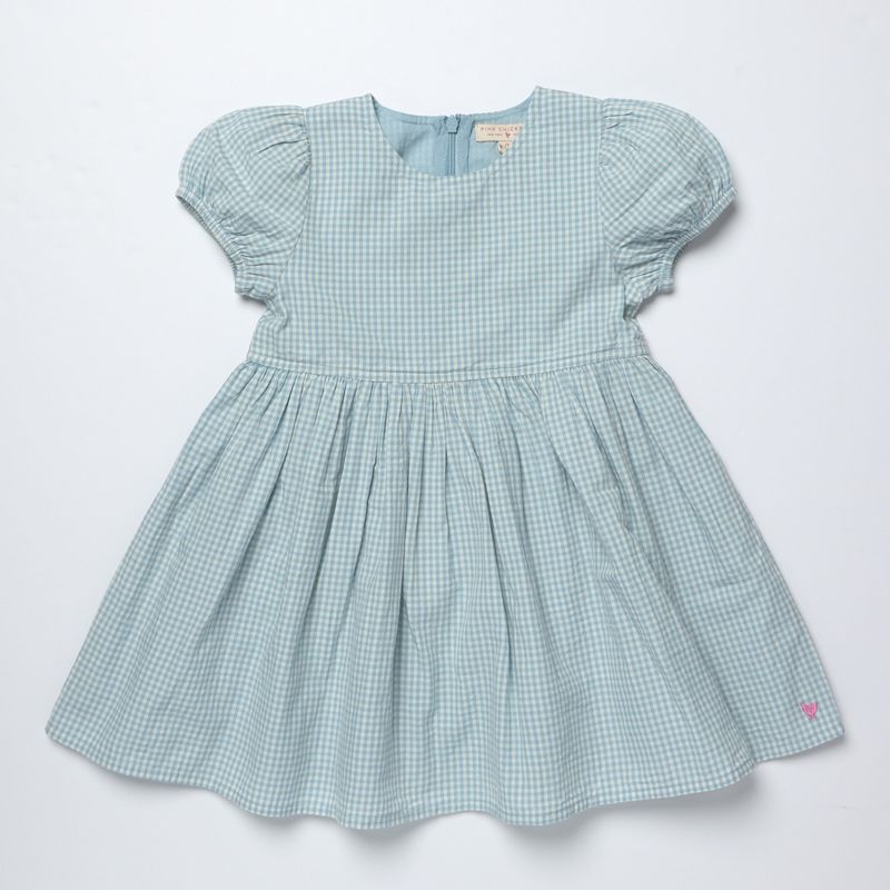 Pink Chicken Breyton Dress in Light Blue Gingham (size 2-6)