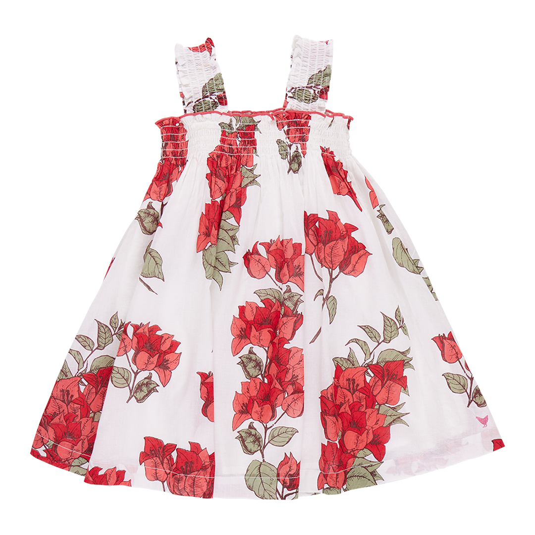 Pink Chicken Red Bougainvillea Sofia Dress (sizes 7-10)