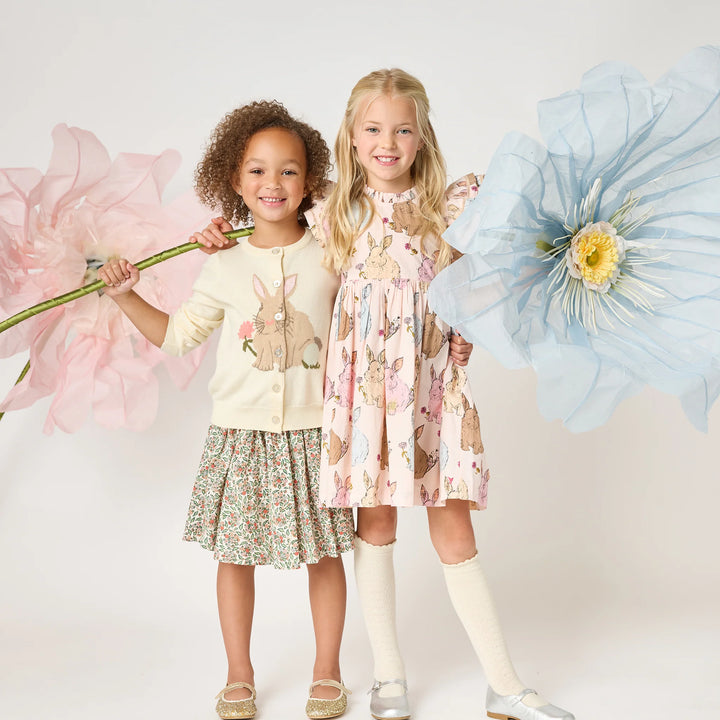 Pink Chicken Maude Sweater in Bunny (size 7-8)