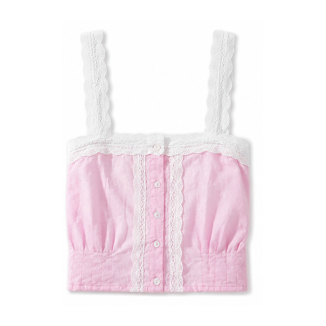 Skylar Pink Heart Tank Top