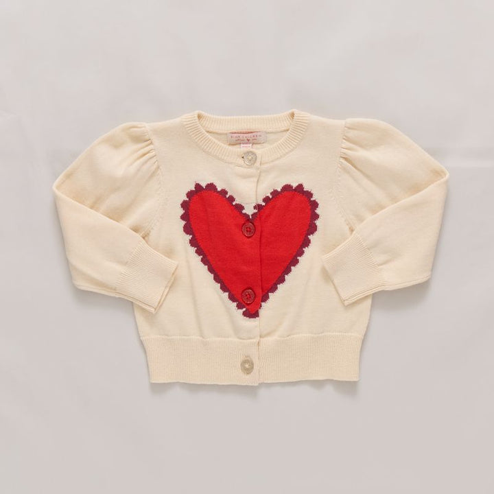 Pink Chicken Constance Sweater with Heart (size 7-8)