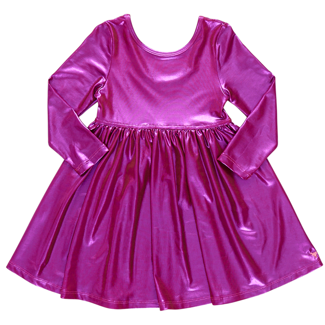 Pink Chicken Lame Steph Dress (sizes 2-6)