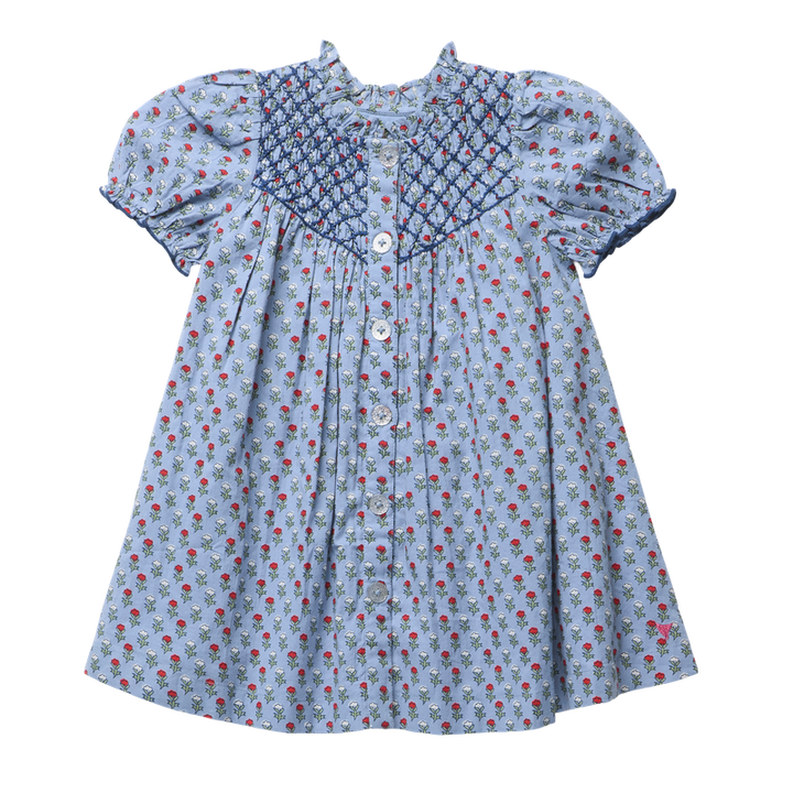 Pink Chicken Lucia Dress in Light Blue Carnation (size 2-6)