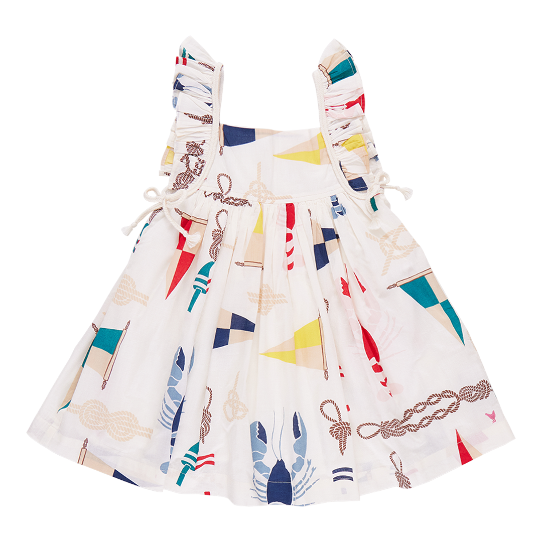 Pink Chicken Nautical Ailee Dress (sizes 7-10)