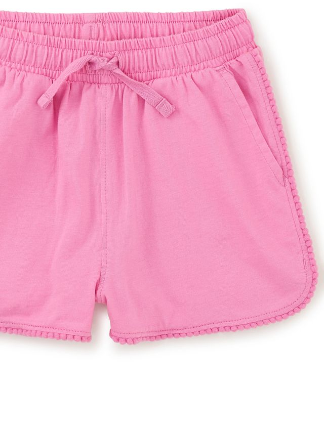 Tea Collection Pom Pom Shorts in Perennial Pink
