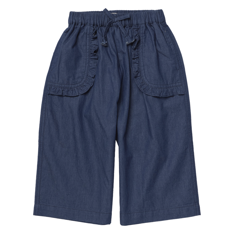 Pink Chicken Bailey Ruffle Pant in Chambray (size 7-10)