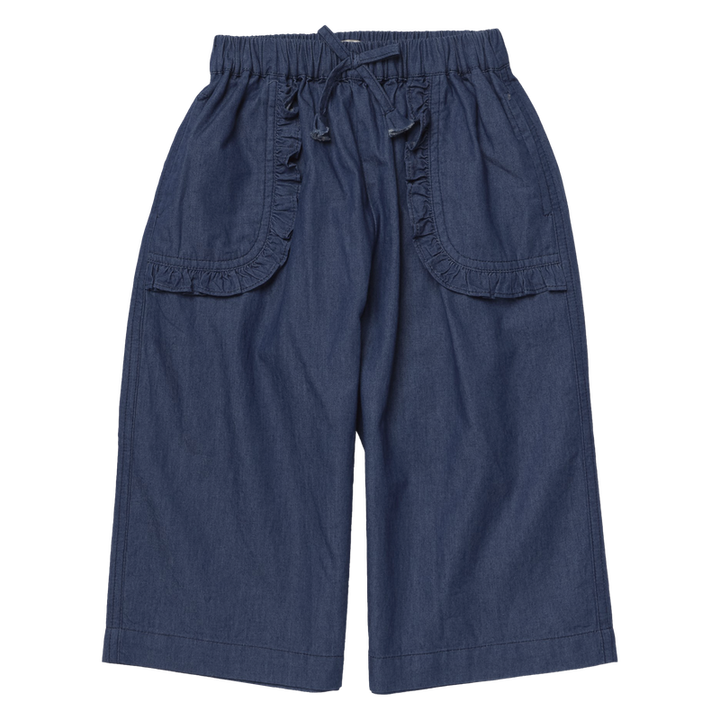 Pink Chicken Bailey Ruffle Pant in Chambray (size 7-10)