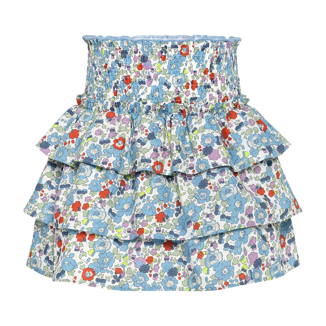 Pleat Sally Skirt in Preppy Petals