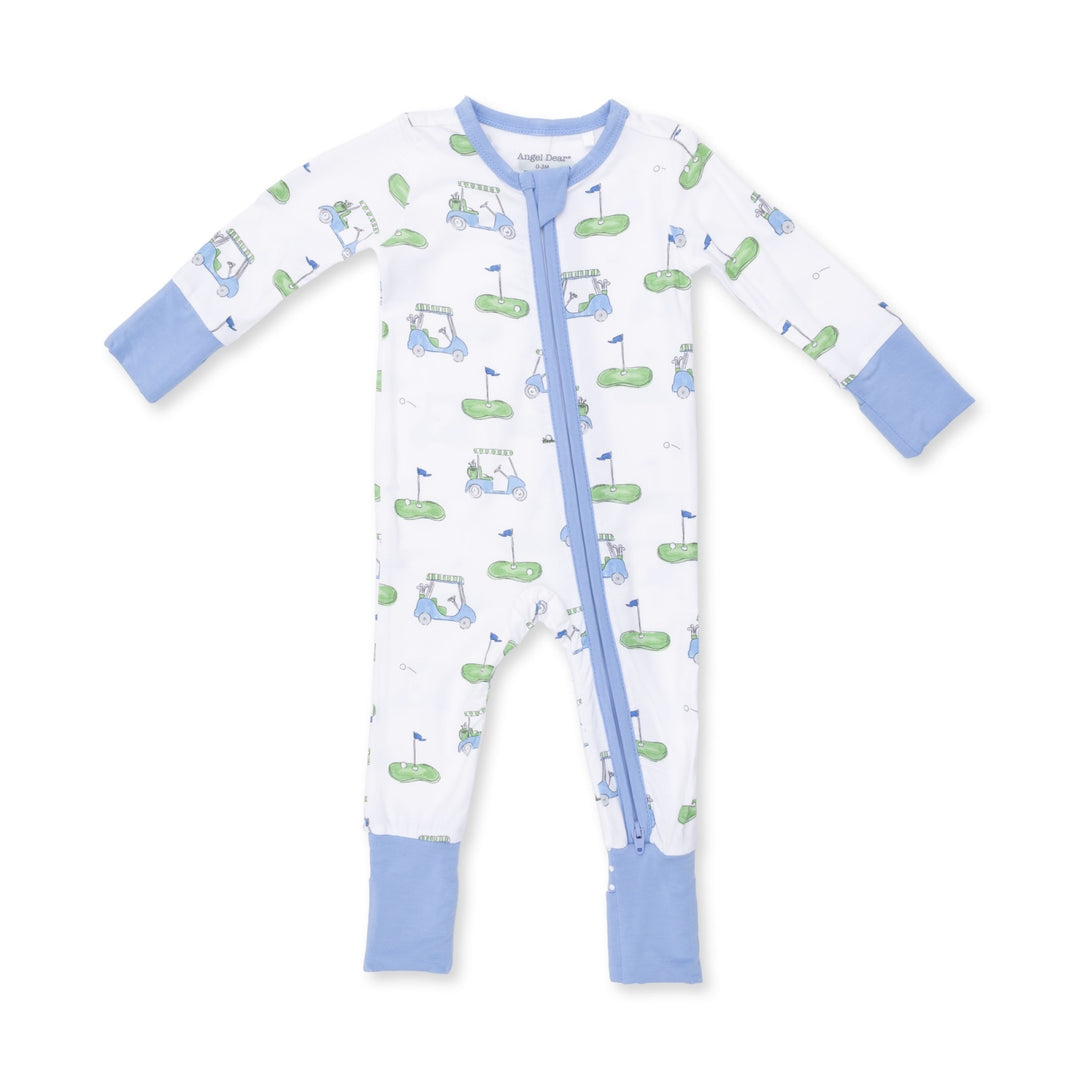 Angel Dear Golf Carts Blue Convertible Romper