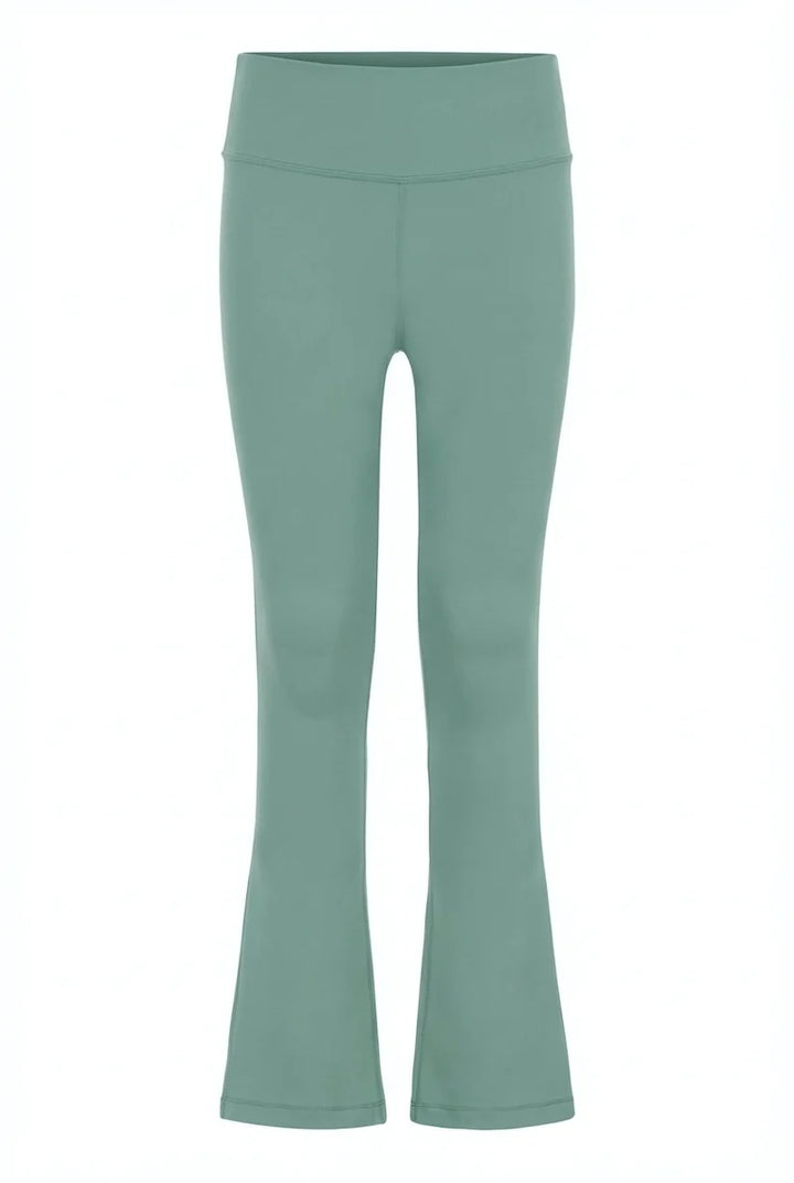 Pleat Florie Flare Leggings in Sage
