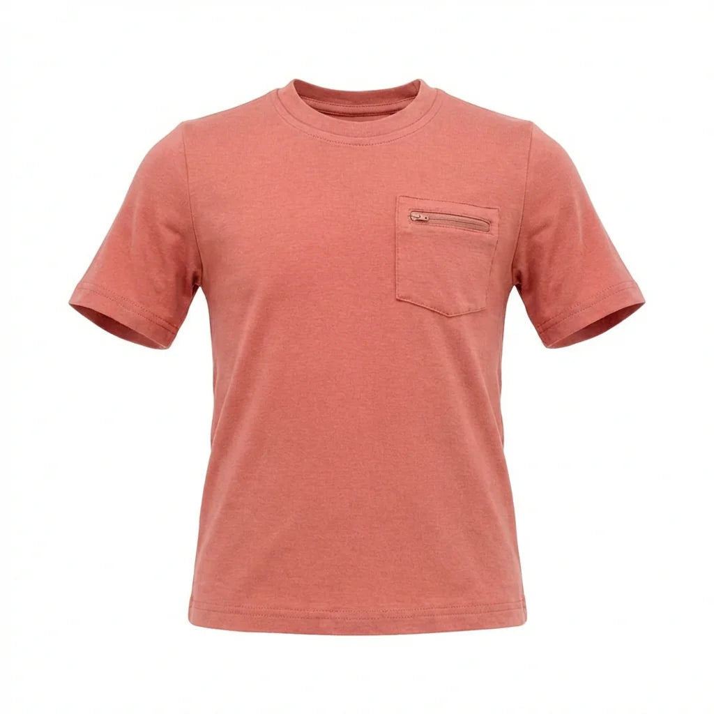 Finn Jetty Bamboo Tee in Coral