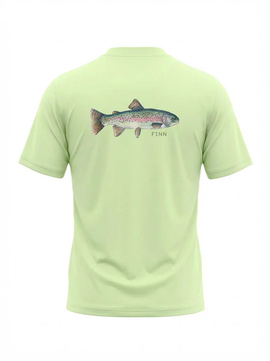 Finn Tidal Tech Tee in Light Lichen